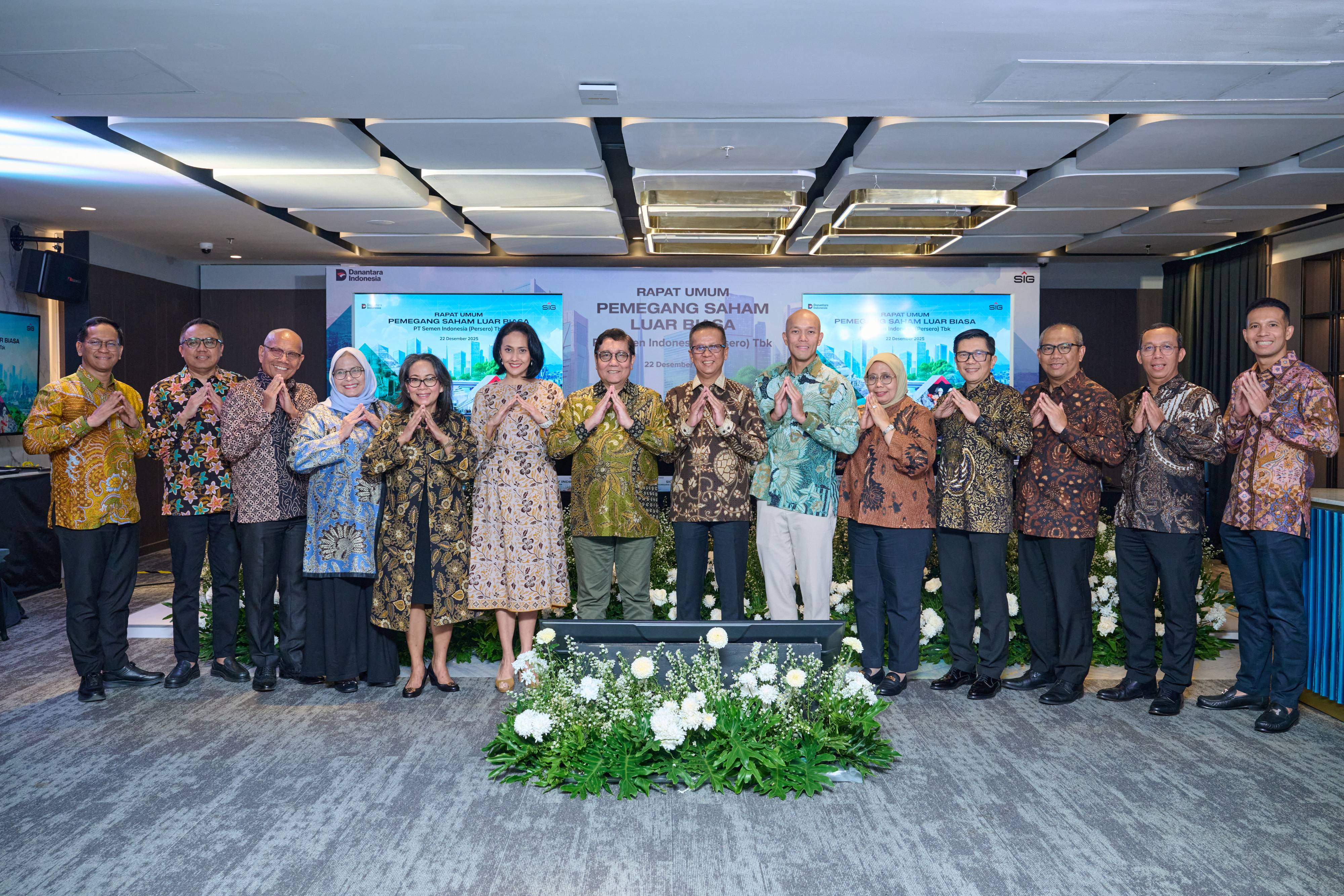 Selenggarakan RUPSLB 2025, SIG Mantapkan Transformasi Lewat Penguatan Tata Kelola dan Mekanisme Pengambilan Keputusan yang Efisien