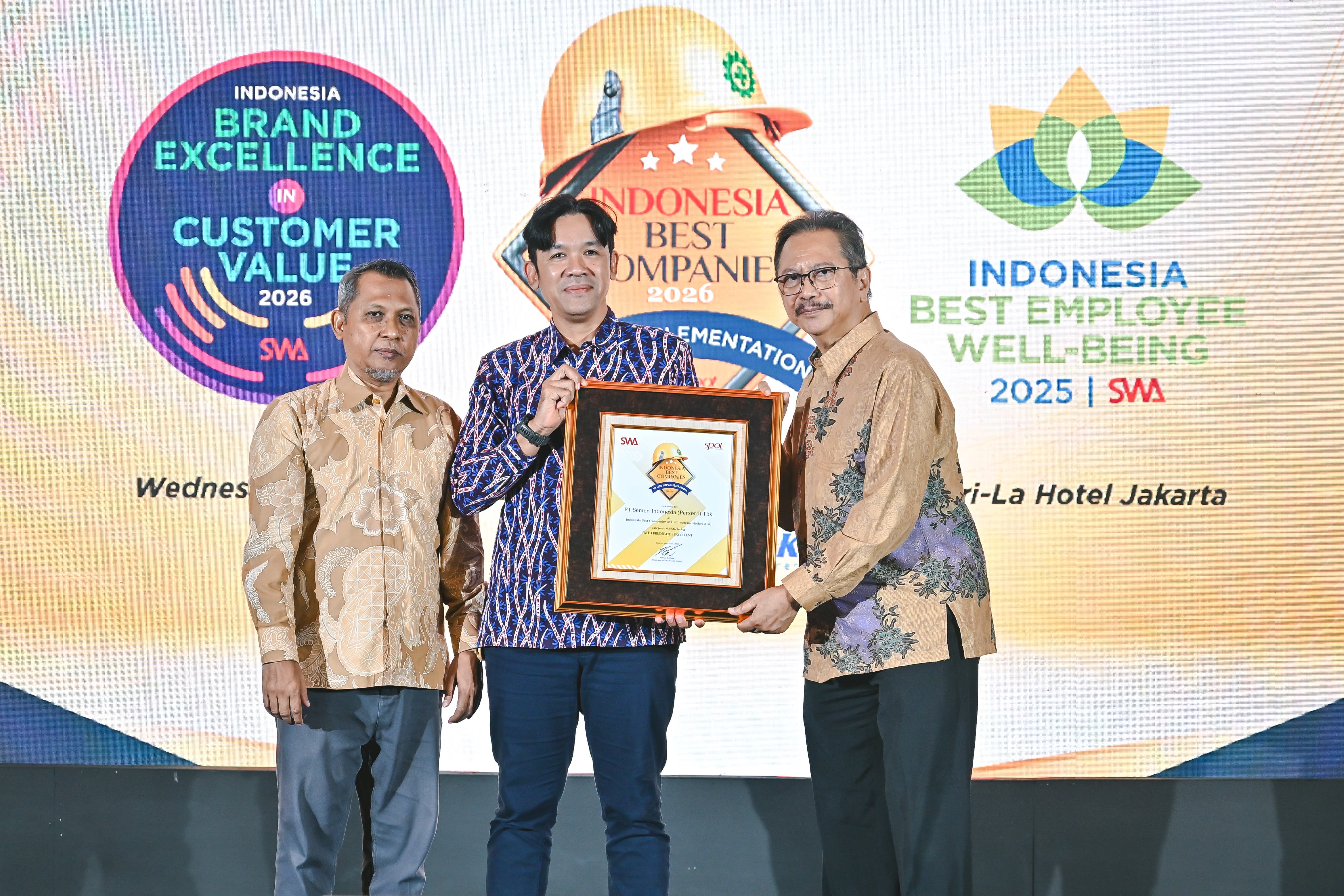 Tunjukkan Kinerja Unggul dalam Implementasi K3, SIG Raih Penghargaan Indonesia Best Companies in HSE Implementation 2026