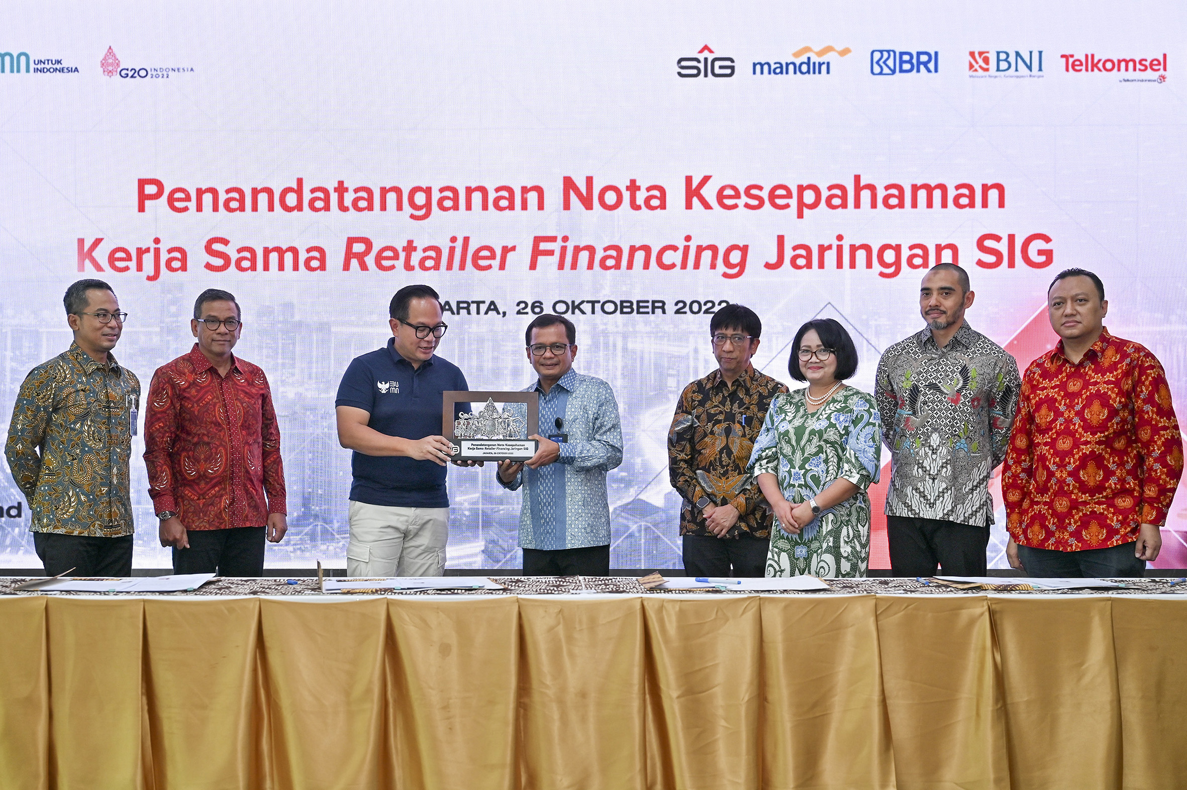 Improve Retailer Financing Facilities for Building Stores, GIS Collaboration with Bank Mandiri, BRI, BNI, Telkomsel and LinkAja